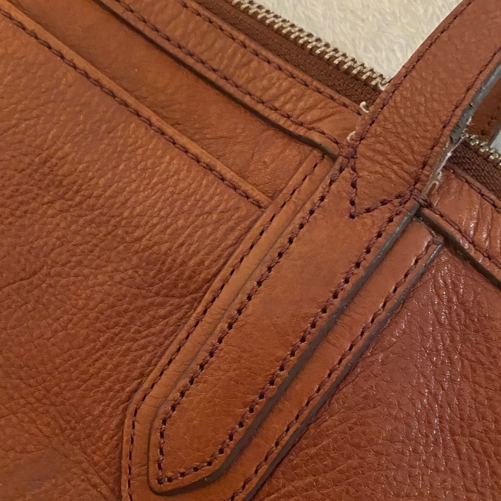 Fossil Tan Leather Shoulder Bag - Picture 6 of 17